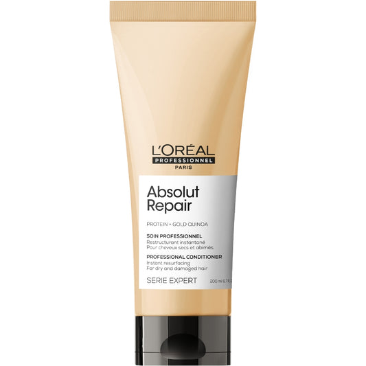 L'Oreal Professionnel Serie Expert Absolut Repair Protein + Gold Quinoa Instant Resurfacing Conditioner 200ml