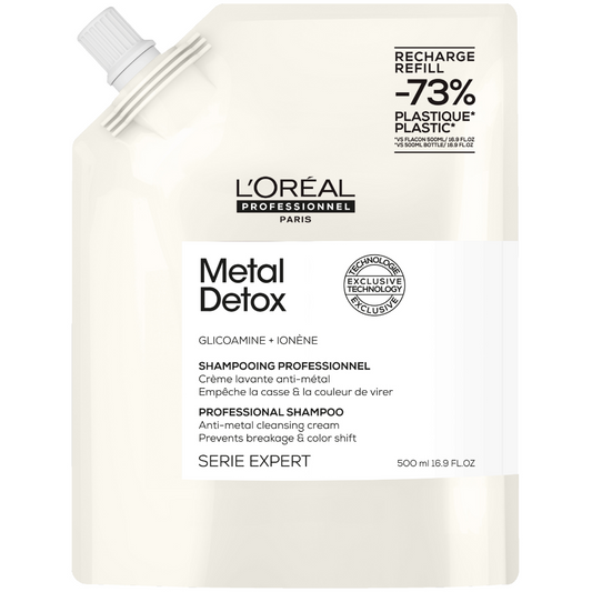 L'Oreal Professionnel Serie Expert Metal Detox Anti-Metal Cleansing Cream Shampoo Refill Pouch 500ml