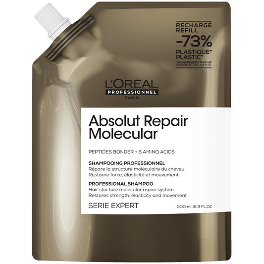 L'Oreal Professionnel Serie Expert Absolut Repair Molecular Shampoo Refill Pouch 500ml