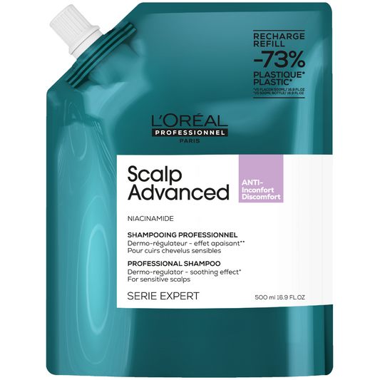 L'Oreal Professionnel Serie Expert Scalp Advanced Anti-Oiliness Dermo-Purifier Shampoo Refill Pouch 500ml