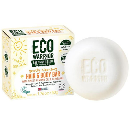 Eco Warrior Baby & Child Gently Cleansing Hair & Body Bar 50g