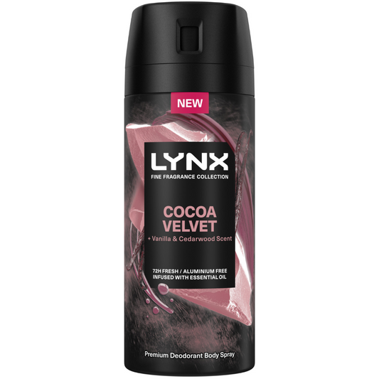 Lynx Cocoa Velvet Premium Deodorant Body Spray 150ml