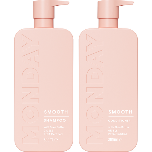 MONDAY Haircare Smooth Shampoo & Conditioner Twin 2 x 800ml