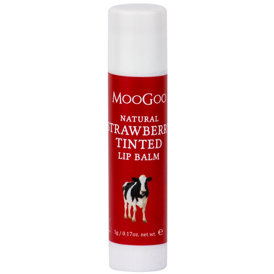 MooGoo Natural Edible Lip Balm Strawberry Tinted 5g