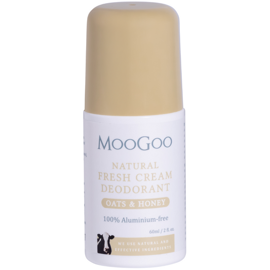 MooGoo Natural Fresh Cream Aluminium Free Deodorant Oats & Honey 60g