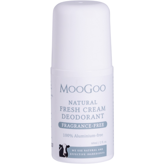 MooGoo Natural Fresh Cream Aluminium Free Deodorant Sensitive & Fragrance Free 60g