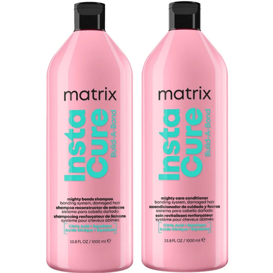 Matrix Instacure Build-A-Bond Mighty Bonds Shampoo & Conditioner Twin 2 x 1000ml