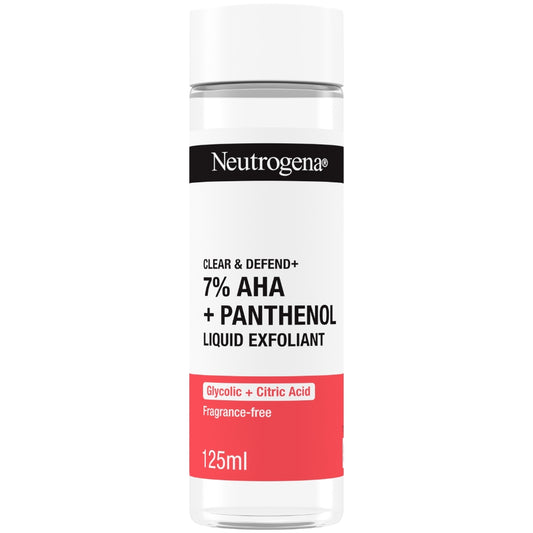 Neutrogena Clear & Defend+ 7% AHA & Panthenol Liquid Exfoliator 125ml