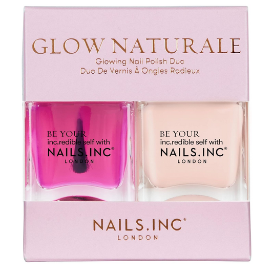 Nails Inc. Glow Naturale Glowing Nail Polish Duo 2 x 14ml