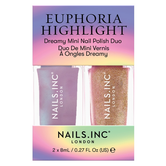 Nails Inc. Euphoria Highlight Mini Nail Polish Duo 2 x 8ml