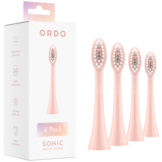 Ordo Sonic Brush Heads Rose Gold Pack of 4