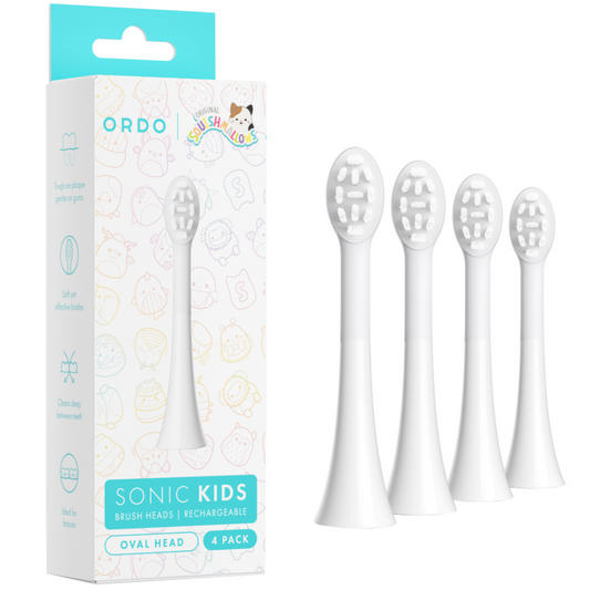 Ordo Sonic Kids Brush Heads White Pack of 4