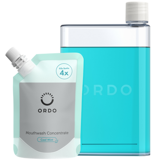 Ordo Reusable Mouthwash Bottle & Concentrate Bundle