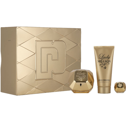 Paco Rabanne Lady Million Eau De Parfum & Body Lotion Gift Set 80ml