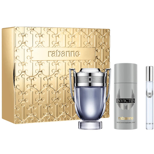 Paco Rabanne Invictus Eau De Toilette & Deodorant Spray Gift Set 100ml