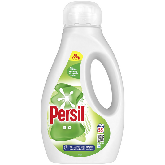 Persil Bio Liquid Laundry Washing Detergent 53 Washes 1431ml