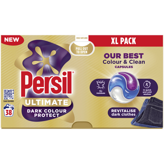 Persil Ultimate Dark Colour Protect Laundry Washing Detergent Capsules 38 Washes