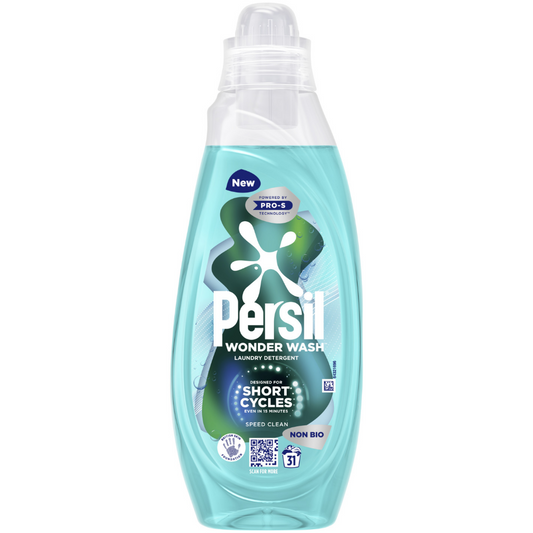 Persil Wonder Wash Speed Clean Non-Bio Liquid Laundry Detergent 31 Washes 837ml