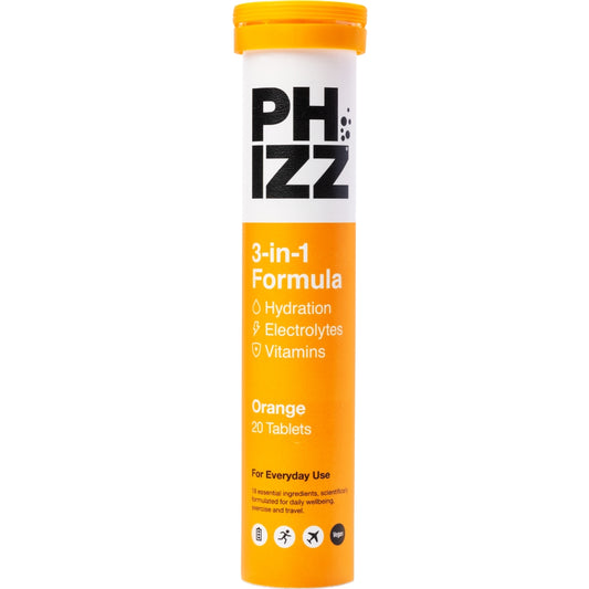 Phizz Orange 3 in 1 Multivitamin Hydration Tablets 20 Tablets