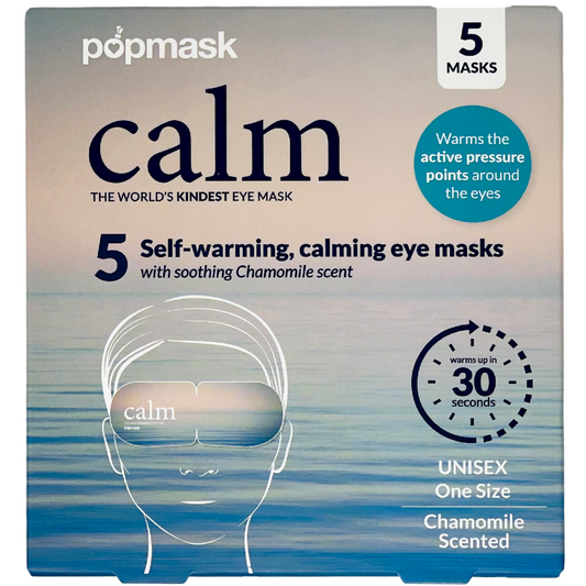 Popmask Calm Chamomile Self-Warming Calming Eye Masks Pack of 5