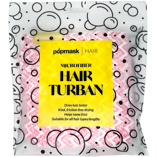 Popmask Ultra Absorbent Hair Turban Pink