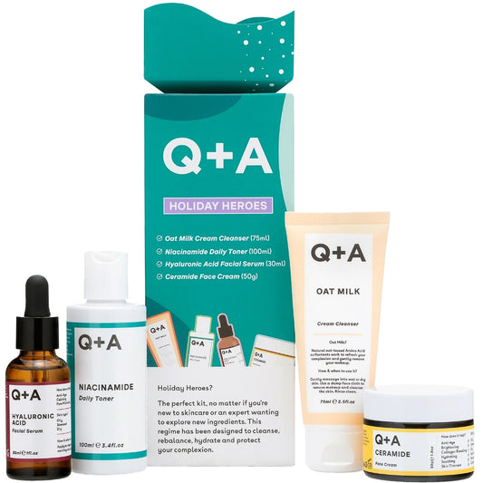 Q+A Holiday Heroes Skincare Gift Set