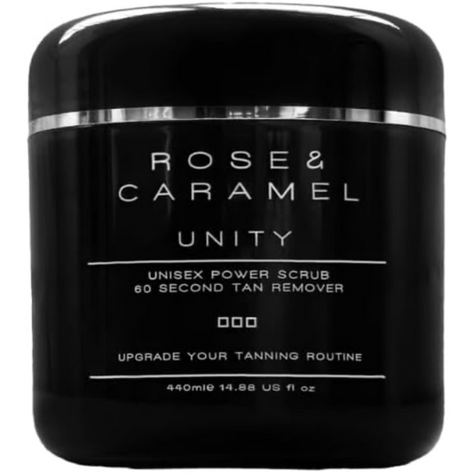 Rose & Caramel Unity Unisex 60 Second Tan Removing Power Scrub 440ml