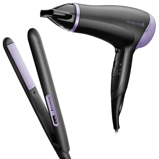 Remington Style Essentials Hair Dryer & Hair Straightener Gift Set D3016GP