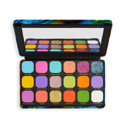 Makeup Revolution Forever Flawless Bird of Paradise 18 Colour Eyeshadow Palette