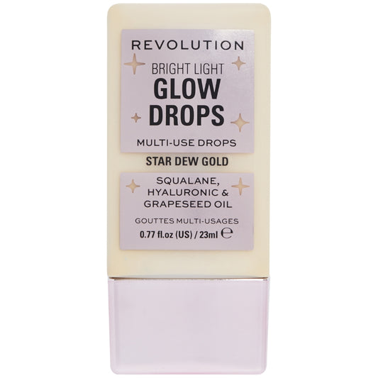 Makeup Revolution Bright Light Multi-Use Glow Drops Star Dew Gold 23ml