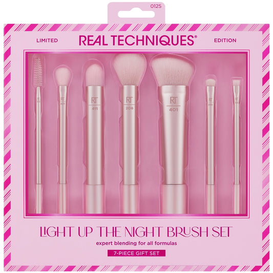 Real Techniques Limited Edition Light Up the Night 7 Piece Brush Set