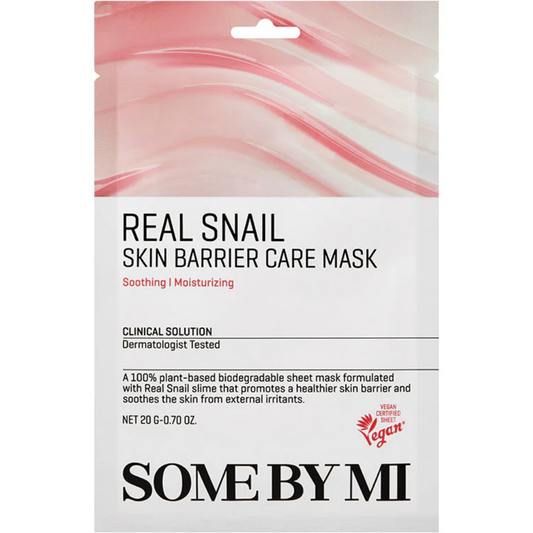 Some By Mi Real Snail Skin Barrier Care Sheet Mask 20g