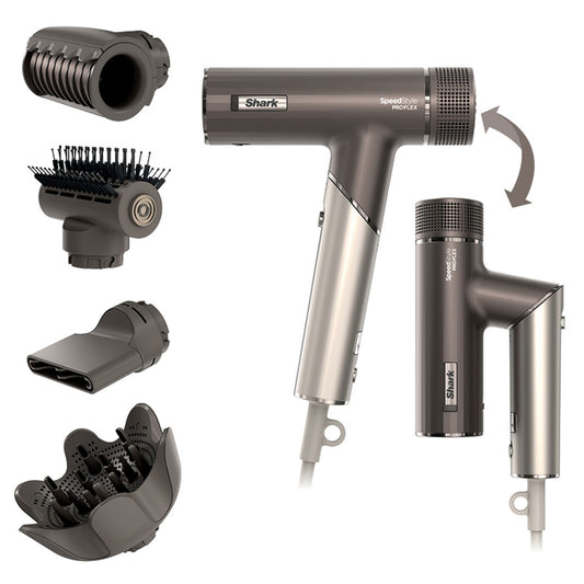 Shark SpeedStyle Pro Flex 4-In-1 High-Velocity Hair Dryer Mocha/Silver