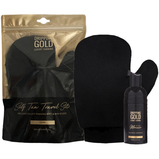 Dripping Gold 2 Piece Self Tan Travel Set Dark