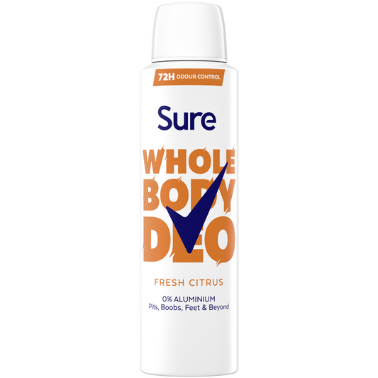 Sure 72h Fresh Citrus Whole Body Deodorant Spray 150ml