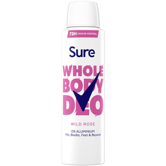 Sure 72h Wild Rose Whole Body Deodorant Spray 150ml