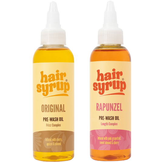 Hair Syrup The Original Pre-Wash Oil Treatment & Rapunzel Pre-Wash Oil Treatment Duo 2 x 100ml