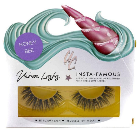 Unicorn Cosmetics Honey Bee Unicorn Strip Lashes Black