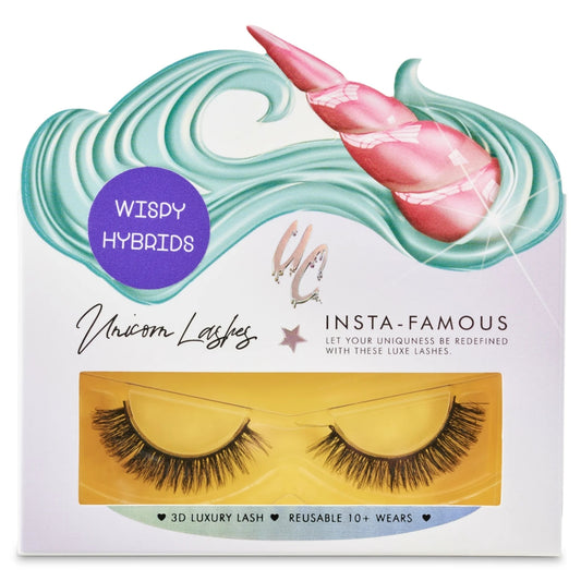 Unicorn Cosmetics Russian Wispy Hybrids Unicorn Strip Lashes Black