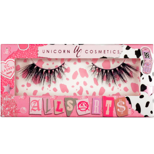 Unicorn Cosmetics Toxic Brat Allsorts Half Lashes Black