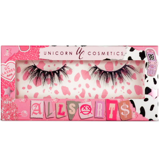 Unicorn Cosmetics Trash Kitty Allsorts Half Lashes Black