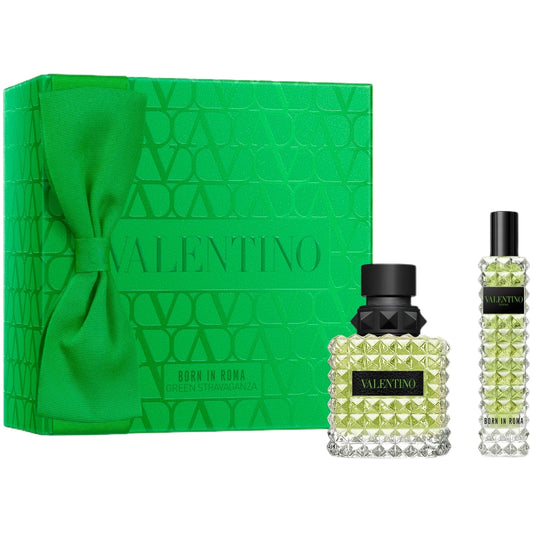 Valentino Born In Roma Green Stravaganza Uomo Eau De Toilette Gift Set 50ml