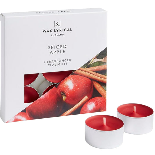 Wax Lyrical Spiced Apple Tea Lights Pack of 9