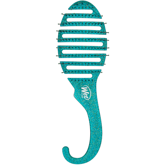 Wet Brush Shower Detangler Brush Glitter Teal