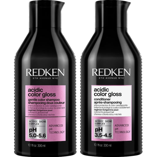 Redken Acidic Colour Gloss Shampoo 300ml & Colour Protection Conditioner 300ml Twin