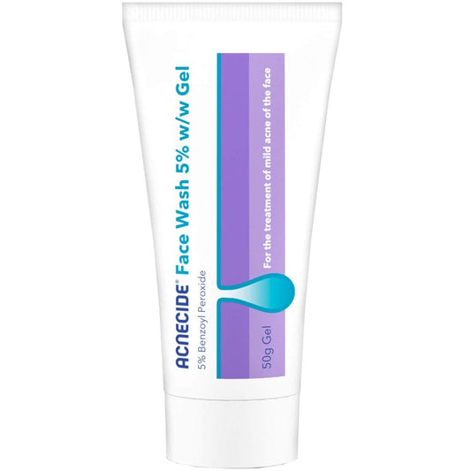 Acnecide + Purifide Face Wash Spot Treatment with 5% Benzoyl Peroxide 50g