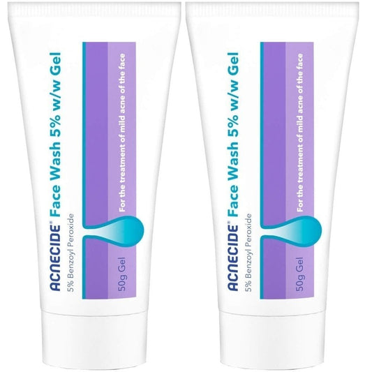 Acnecide + Purifide Purifide Face Wash Spot Treatment with Benzoyl Peroxide Twin Pack 2 x 50g