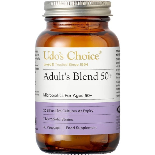 Udo's Choice Adult's 50+ Microbiotics 30 Vegecaps