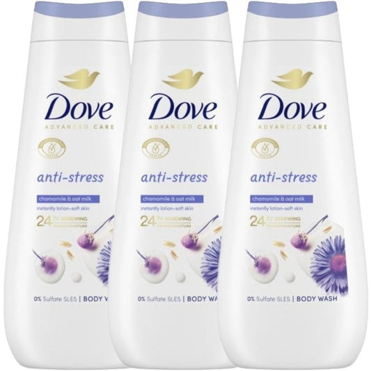 Dove Advanced Care Anti-Stress Body Wash Trio 3 x 400ml