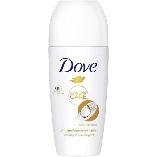 Dove Advanced Care Coconut Anti-Perspirant Deodorant Roll-On 50ml